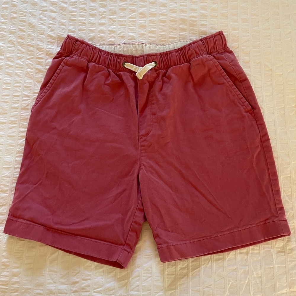 JCrew Reimagined Cotton Dock Shorts in red. Like new. Size 16.